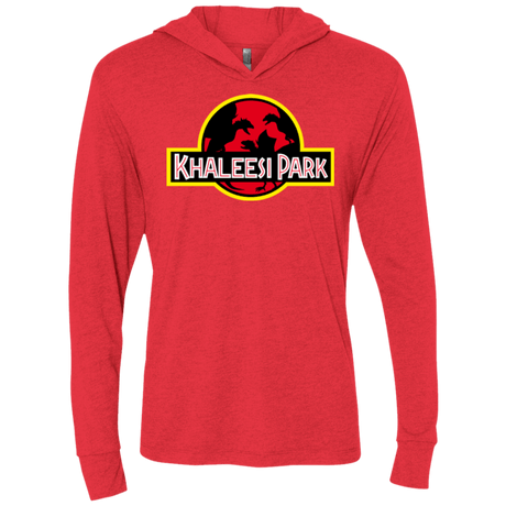 T-Shirts Vintage Red / X-Small Khaleesi Park Triblend Long Sleeve Hoodie Tee