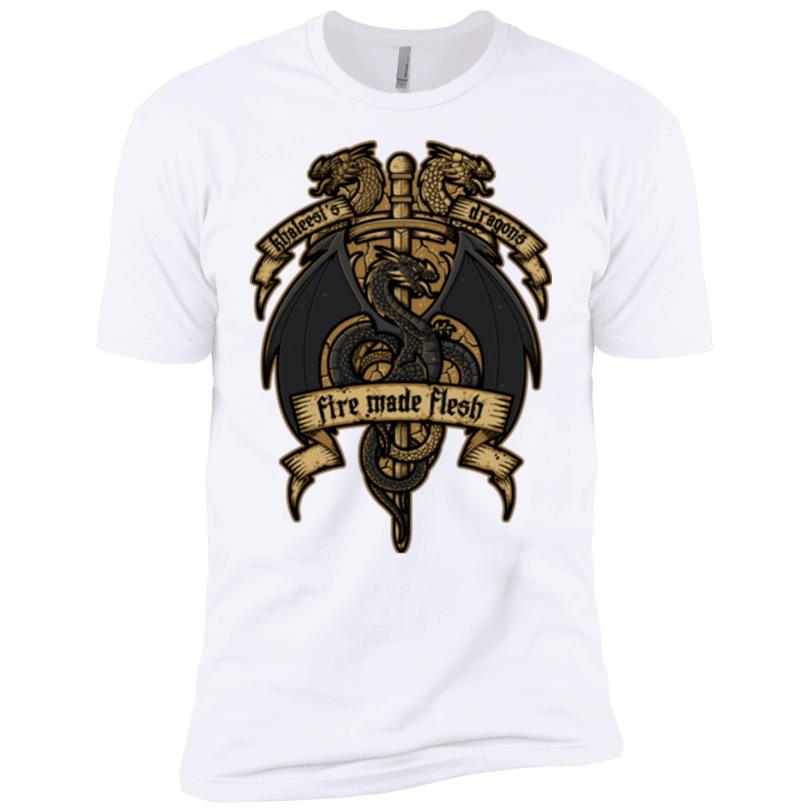 T-Shirts White / YXS KHALEESIS DRAGONS Boys Premium T-Shirt