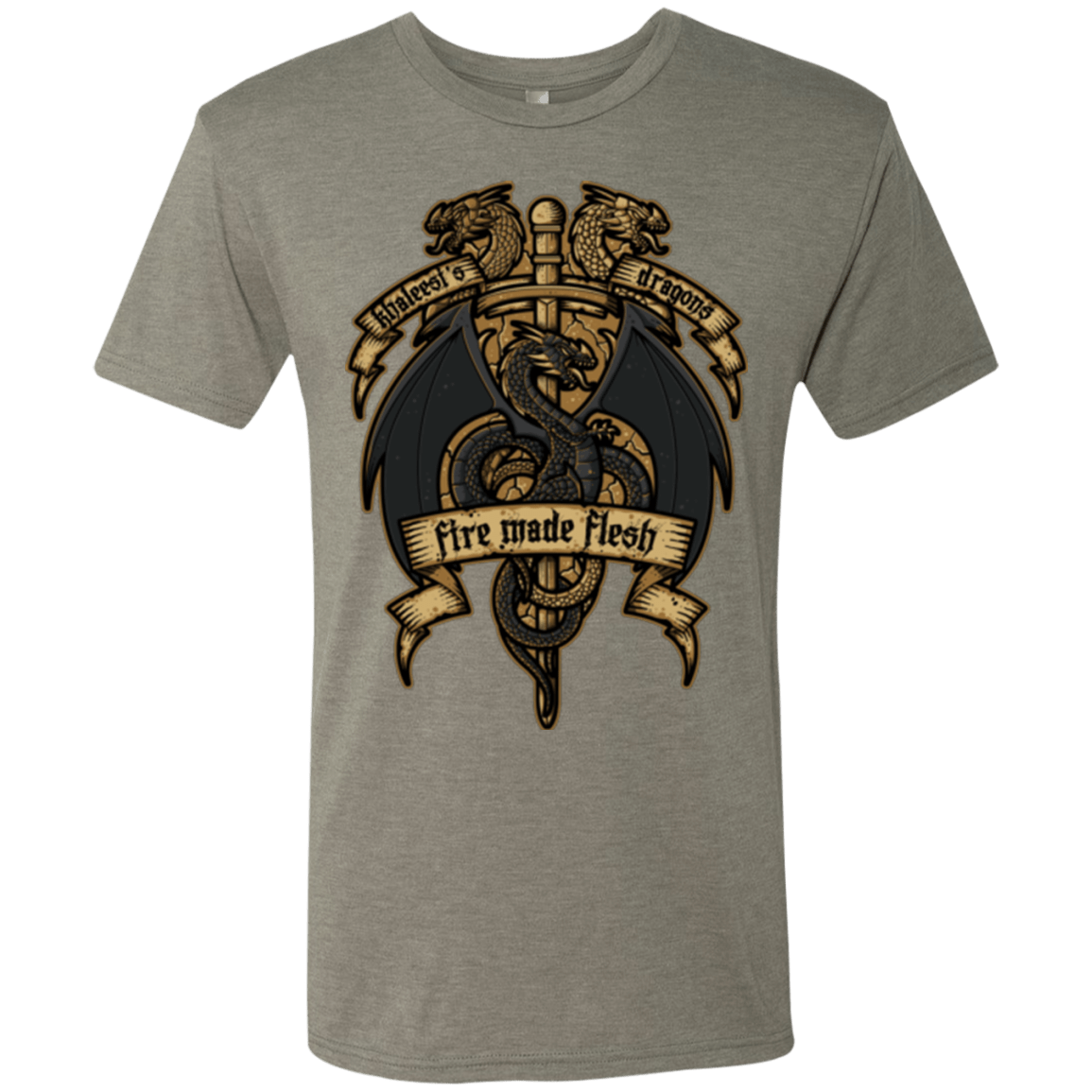 T-Shirts Venetian Grey / Small KHALEESIS DRAGONS Men's Triblend T-Shirt