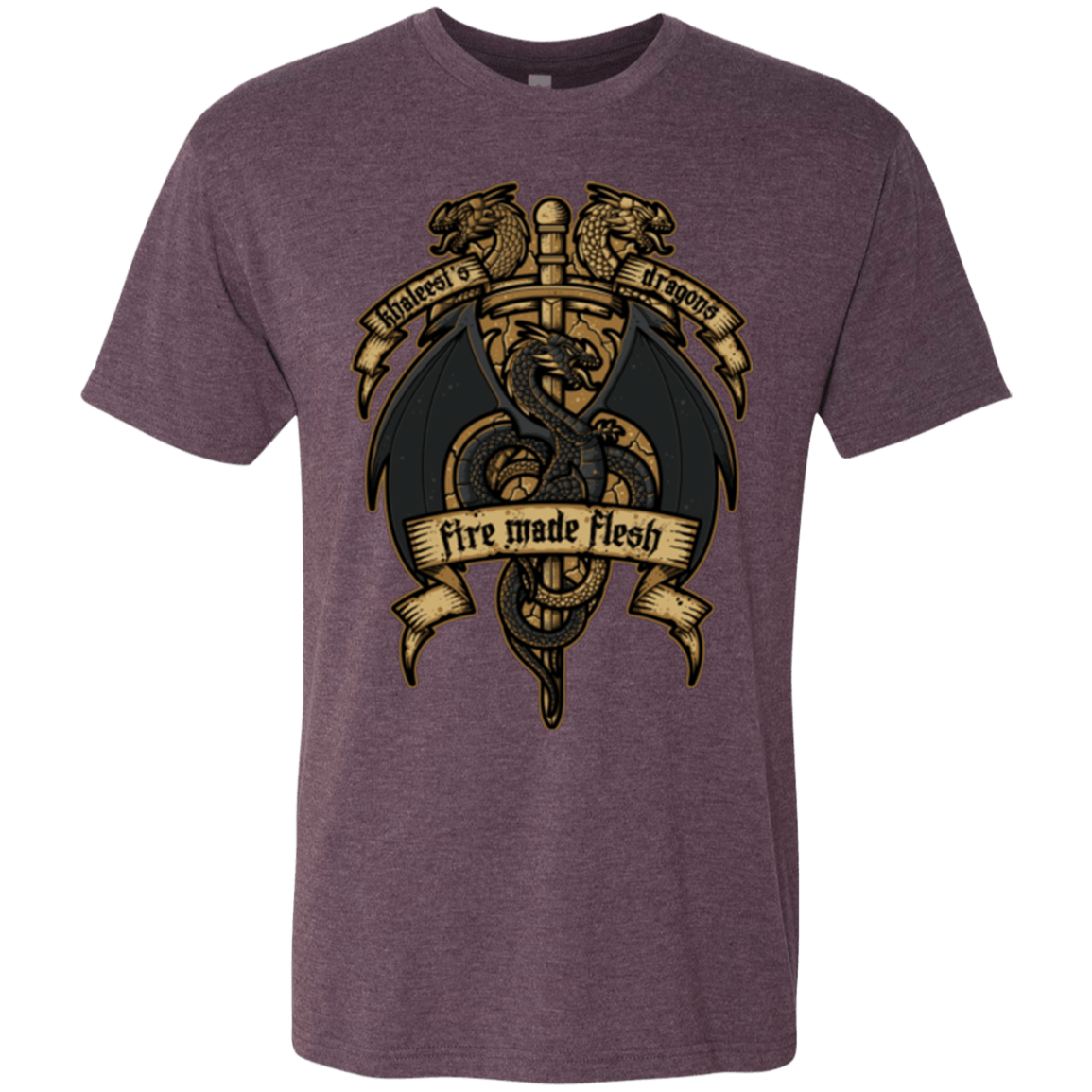T-Shirts Vintage Purple / Small KHALEESIS DRAGONS Men's Triblend T-Shirt