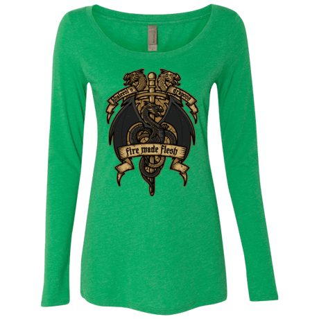 T-Shirts Envy / Small KHALEESIS DRAGONS Women's Triblend Long Sleeve Shirt