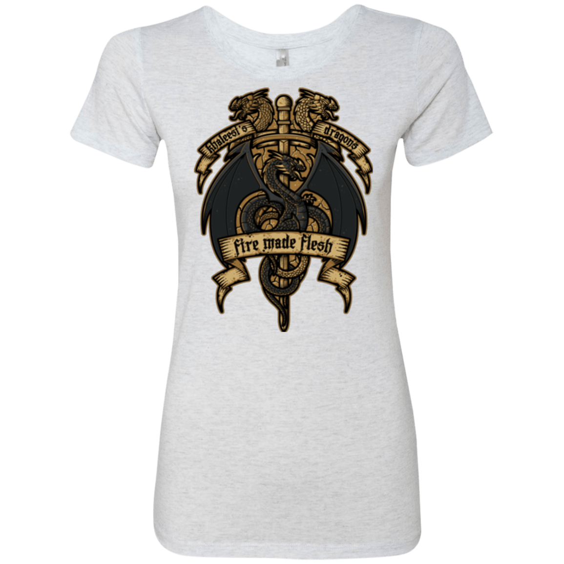 T-Shirts Heather White / Small KHALEESIS DRAGONS Women's Triblend T-Shirt