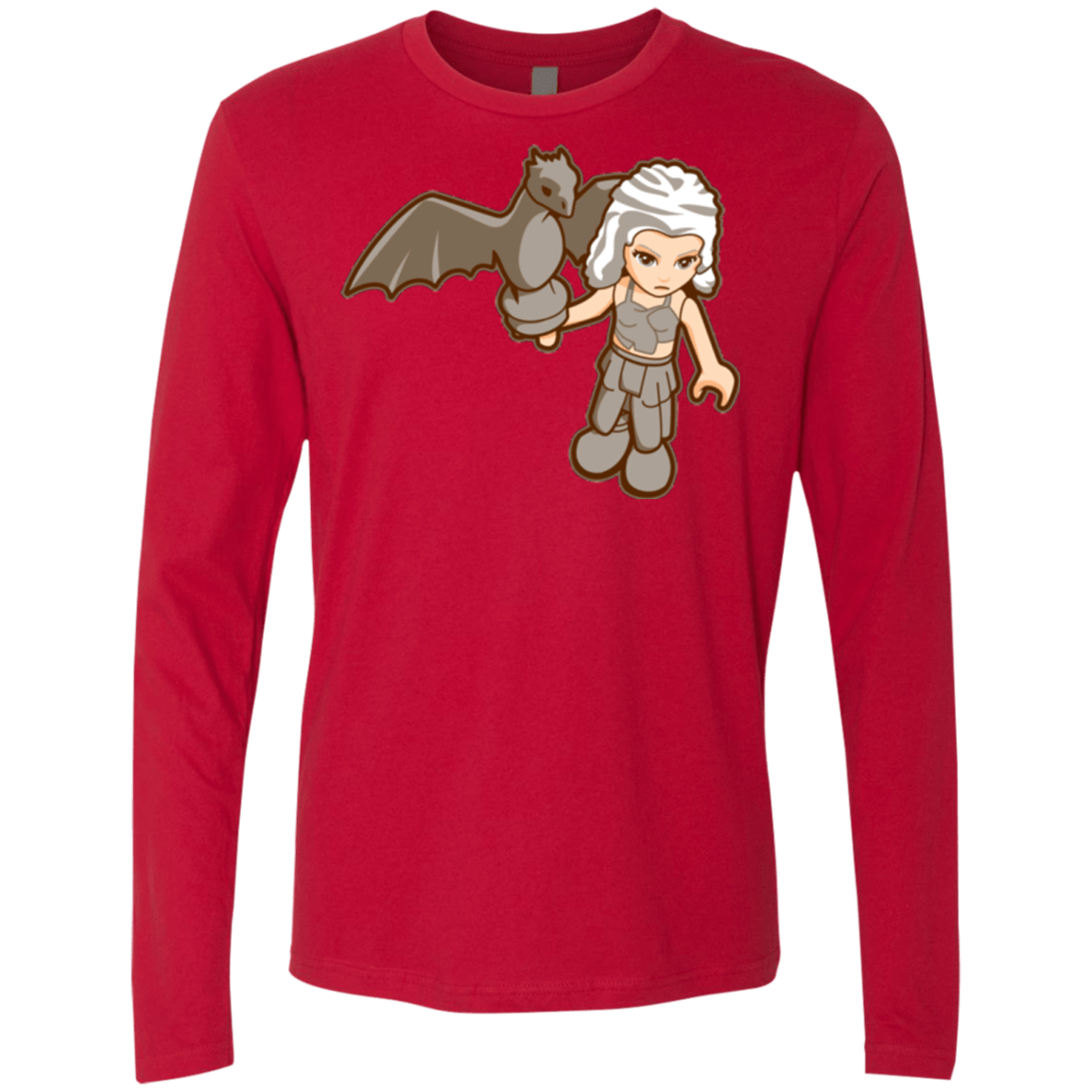 T-Shirts Red / Small Khalego Men's Premium Long Sleeve