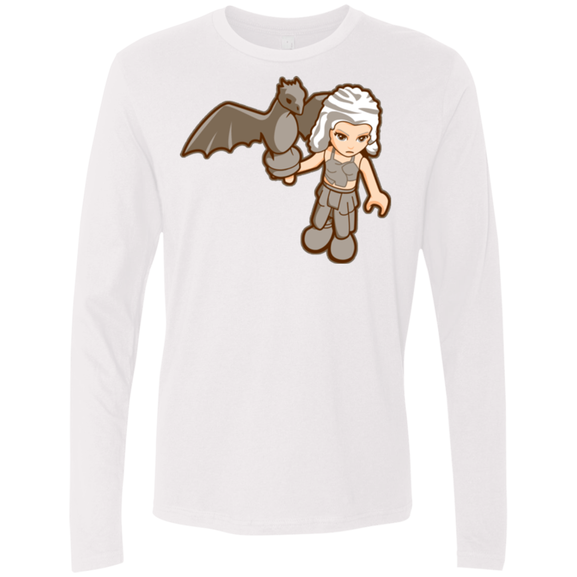 T-Shirts White / Small Khalego Men's Premium Long Sleeve