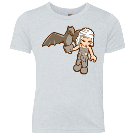 T-Shirts Heather White / YXS Khalego Youth Triblend T-Shirt