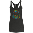 T-Shirts Vintage Black / X-Small Kharmazero dark side of the polygons on black Women's Triblend Racerback Tank