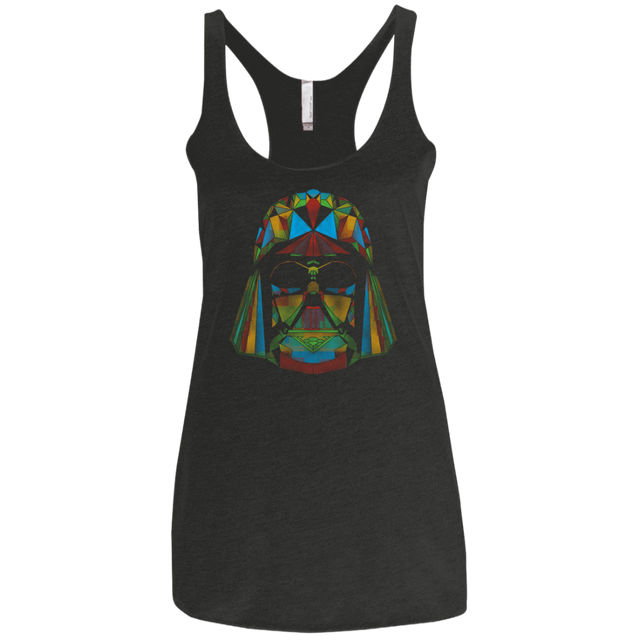 T-Shirts Vintage Black / X-Small Kharmazero dark side of the polygons on black Women's Triblend Racerback Tank
