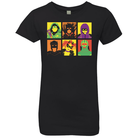 T-Shirts Black / YXS Kick Ass pop Girls Premium T-Shirt