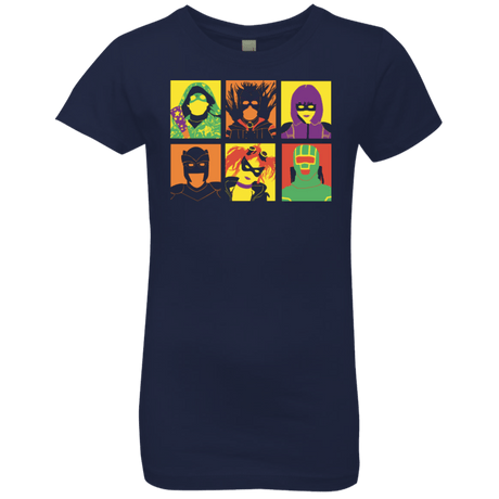 T-Shirts Midnight Navy / YXS Kick Ass pop Girls Premium T-Shirt