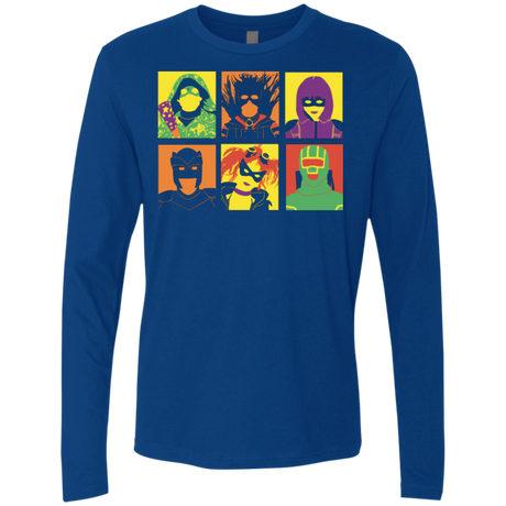 T-Shirts Royal / Small Kick Ass pop Men's Premium Long Sleeve