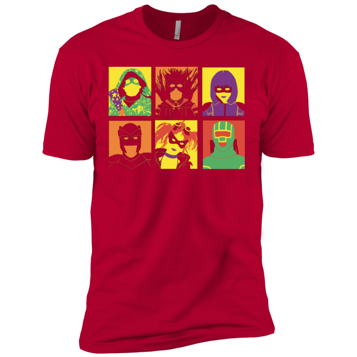 T-Shirts Red / X-Small Kick Ass pop Men's Premium T-Shirt