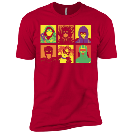 T-Shirts Red / X-Small Kick Ass pop Men's Premium T-Shirt