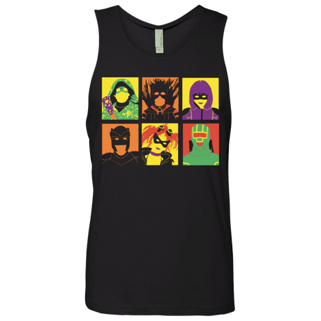 T-Shirts Black / Small Kick Ass pop Men's Premium Tank Top