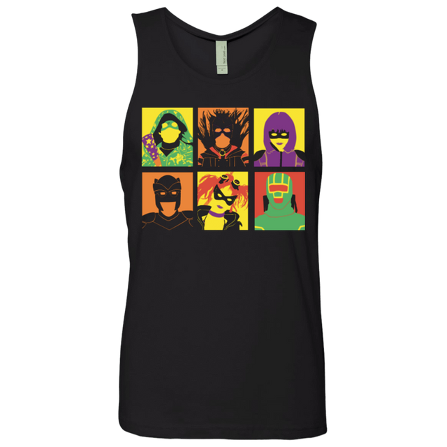 T-Shirts Black / Small Kick Ass pop Men's Premium Tank Top