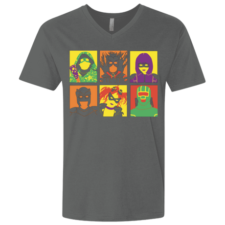 T-Shirts Heavy Metal / X-Small Kick Ass pop Men's Premium V-Neck