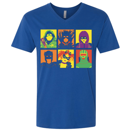 T-Shirts Royal / X-Small Kick Ass pop Men's Premium V-Neck