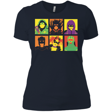 T-Shirts Midnight Navy / X-Small Kick Ass pop Women's Premium T-Shirt