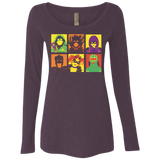 T-Shirts Vintage Purple / Small Kick Ass pop Women's Triblend Long Sleeve Shirt