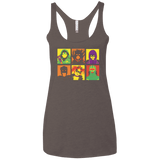 Kick Ass pop Women's Triblend Racerback Tank