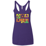 T-Shirts Purple / X-Small Kick Ass pop Women's Triblend Racerback Tank