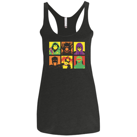 T-Shirts Vintage Black / X-Small Kick Ass pop Women's Triblend Racerback Tank