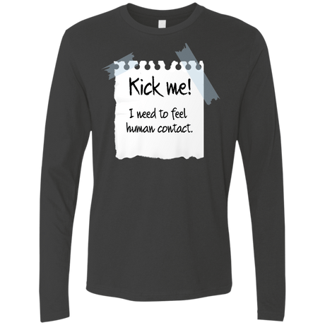 T-Shirts Heavy Metal / Small Kick Me Men's Premium Long Sleeve