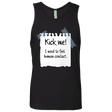 T-Shirts Black / Small Kick Me Men's Premium Tank Top