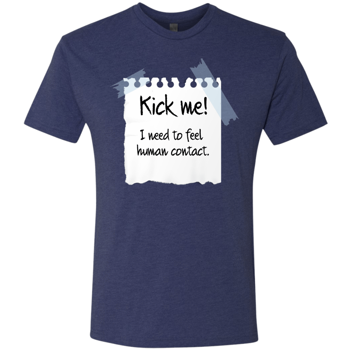 T-Shirts Vintage Navy / Small Kick Me Men's Triblend T-Shirt