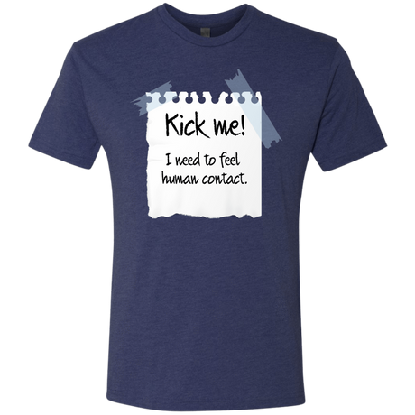 T-Shirts Vintage Navy / Small Kick Me Men's Triblend T-Shirt