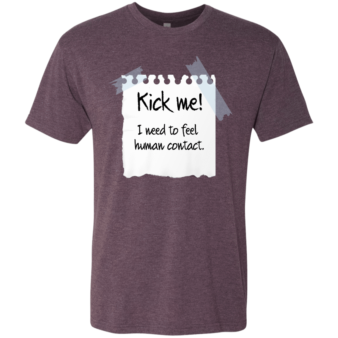 T-Shirts Vintage Purple / Small Kick Me Men's Triblend T-Shirt