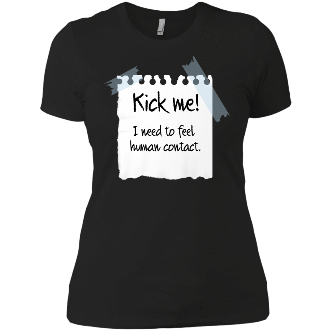 T-Shirts Black / X-Small Kick Me Women's Premium T-Shirt