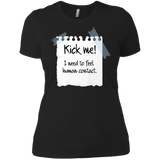 T-Shirts Black / X-Small Kick Me Women's Premium T-Shirt