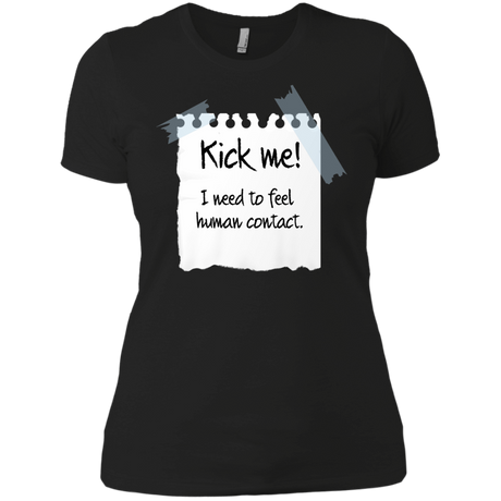 T-Shirts Black / X-Small Kick Me Women's Premium T-Shirt