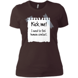 T-Shirts Dark Chocolate / X-Small Kick Me Women's Premium T-Shirt