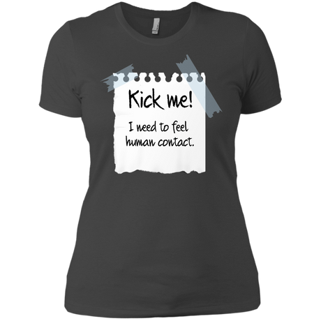 T-Shirts Heavy Metal / X-Small Kick Me Women's Premium T-Shirt