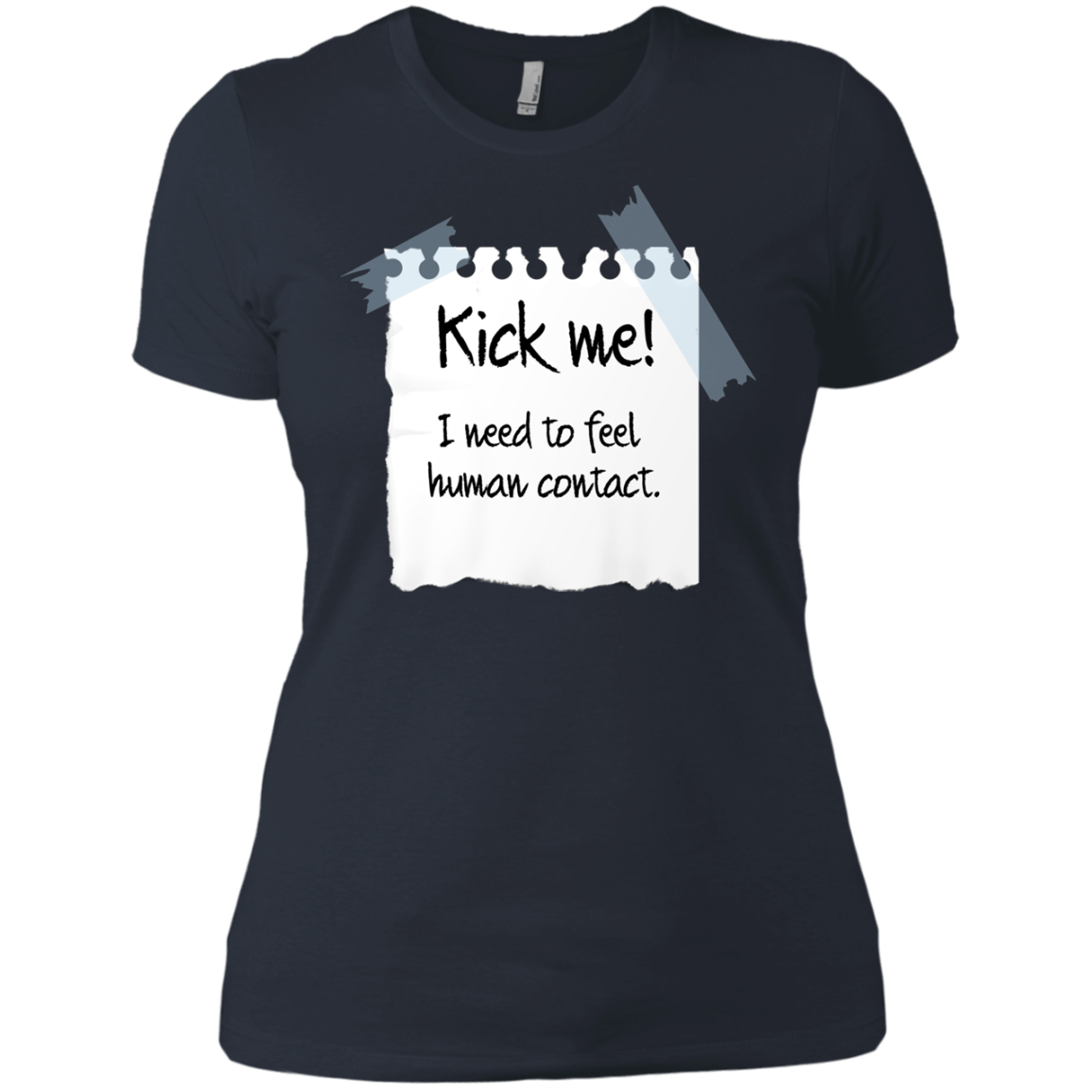 T-Shirts Indigo / X-Small Kick Me Women's Premium T-Shirt