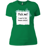T-Shirts Kelly Green / X-Small Kick Me Women's Premium T-Shirt