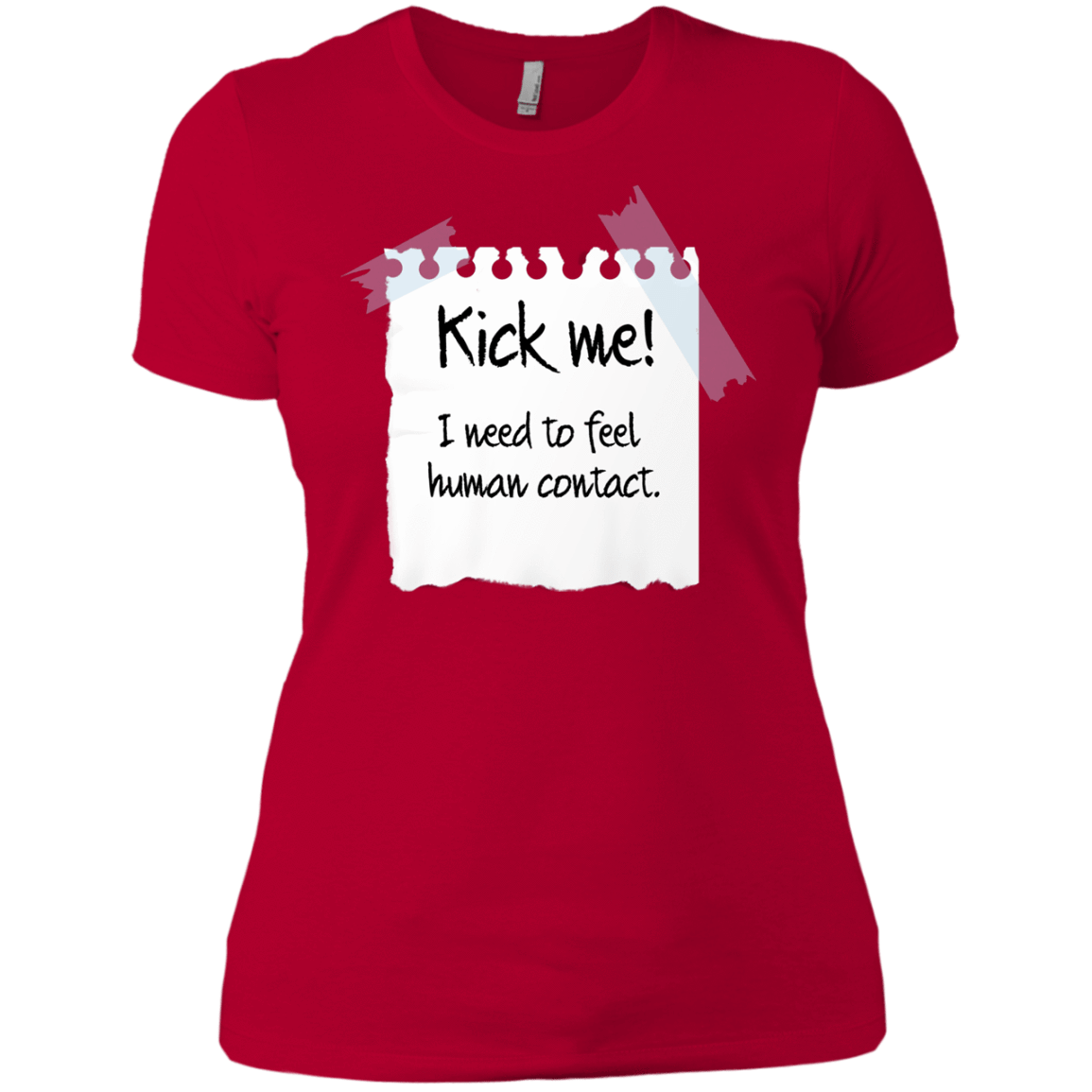 T-Shirts Red / X-Small Kick Me Women's Premium T-Shirt