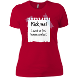 T-Shirts Red / X-Small Kick Me Women's Premium T-Shirt