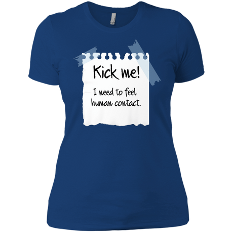 T-Shirts Royal / X-Small Kick Me Women's Premium T-Shirt