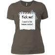 T-Shirts Warm Grey / X-Small Kick Me Women's Premium T-Shirt