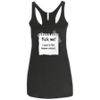T-Shirts Vintage Black / X-Small Kick Me Women's Triblend Racerback Tank