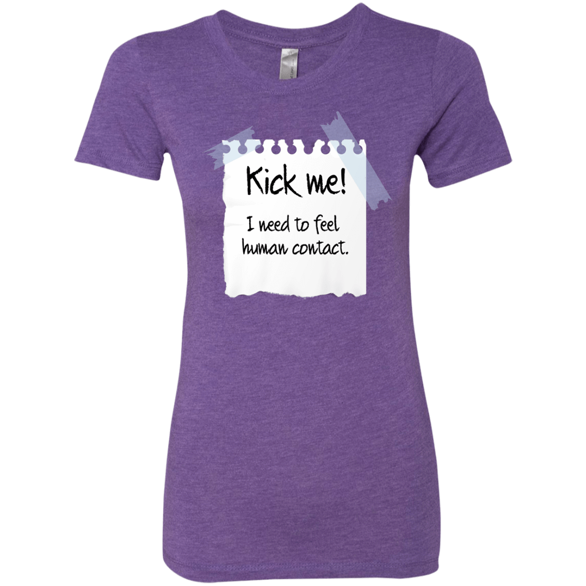 T-Shirts Purple Rush / Small Kick Me Women's Triblend T-Shirt