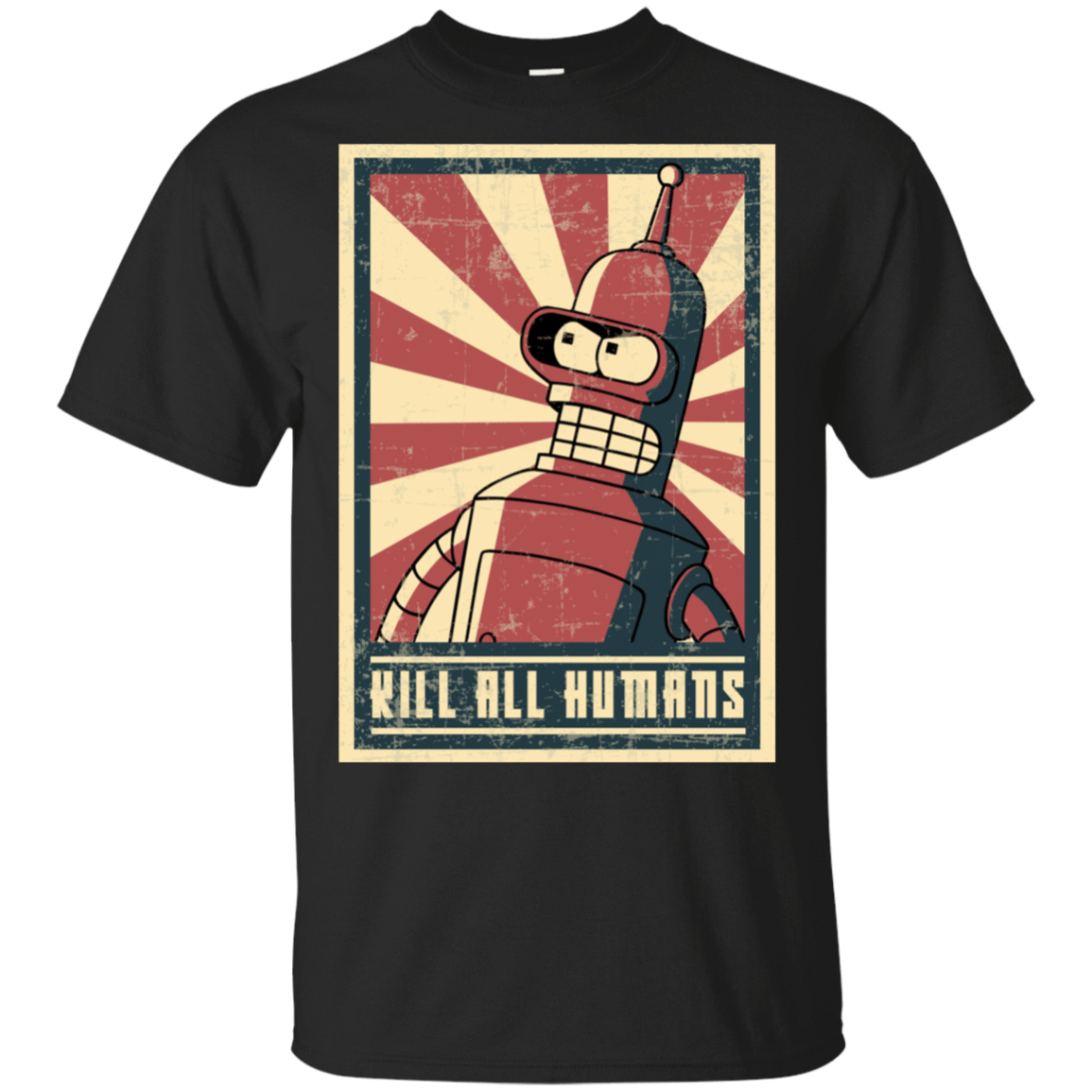 T-Shirts Black / S Kill All Humans T-Shirt