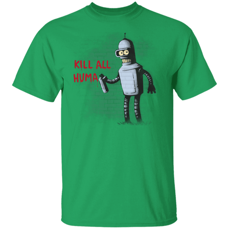 T-Shirts Irish Green / S Kill All Humans T-Shirt