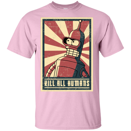 T-Shirts Light Pink / S Kill All Humans T-Shirt