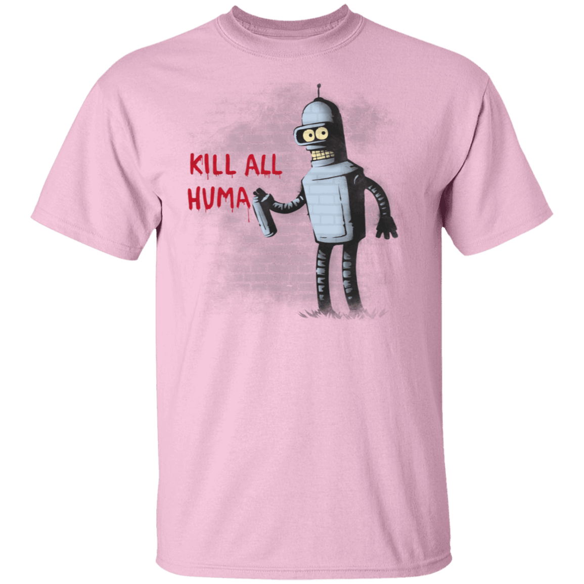 T-Shirts Light Pink / S Kill All Humans T-Shirt