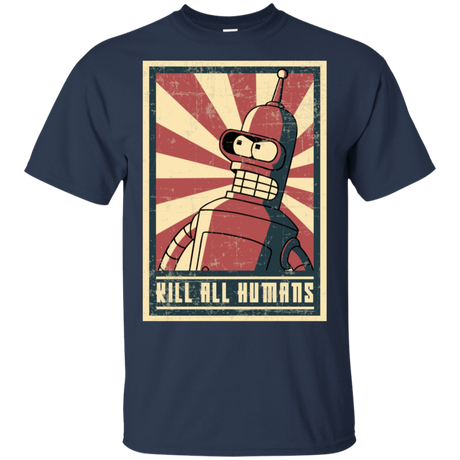 T-Shirts Navy / S Kill All Humans T-Shirt