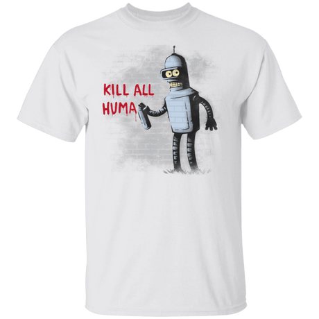 T-Shirts White / S Kill All Humans T-Shirt