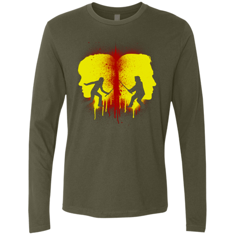 T-Shirts Military Green / Small Kill Bill Silhouettes Men's Premium Long Sleeve